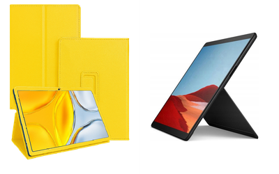 Чехол-подставка CRAYTON для Microsoft Surface Pro X – стиль, защита и ручная сборка, цвет Жёлтый
