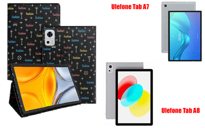 Чехол-подставка CRAYTON для Ulefone Tab A7, Tab A8 – стиль, защита и ручная сборка, цвет Фэшн черный