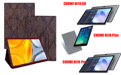 Чехол-подставка CRAYTON для CHUWI Hi10 GO, Hi10 Plus, Hi10 Pro – стиль, защита и ручная сборка, цвет Пестрый
