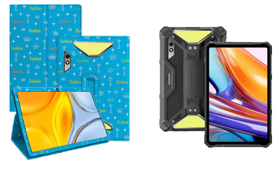 Чехол-подставка CRAYTON для Ulefone Armor Pad 3 Pro – стиль, защита и ручная сборка, цвет Фэшн синий