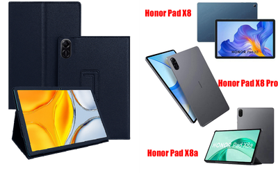 Чехол-подставка CRAYTON для Honor Pad X8, Pad X8 Pro, Pad X8a – стиль, защита и ручная сборка, цвет Синий тм