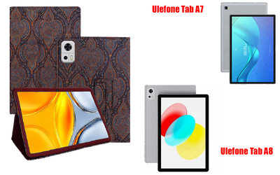 Чехол-подставка CRAYTON для Ulefone Tab A7, Tab A8 – стиль, защита и ручная сборка, цвет Пестрый