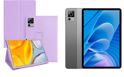 Чехол-подставка CRAYTON для DOOGEE T30, T30 Pro – стиль, защита и ручная сборка, цвет Фиолетовый