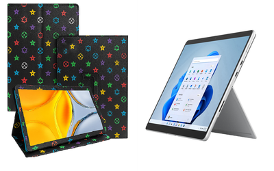 Чехол-подставка CRAYTON для Microsoft Surface Pro 8, Pro 9 – стиль, защита и ручная сборка, цвет Л черный