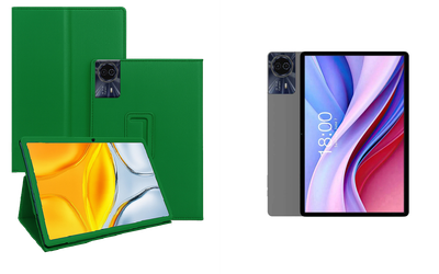Чехол-подставка CRAYTON для Teclast M50S – стиль, защита и ручная сборка, цвет Зеленый тм