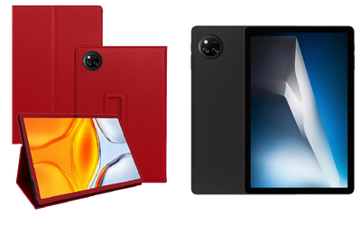 Чехол-подставка CRAYTON для DOOGEE Tab A9 Pro+ – стиль, защита и ручная сборка, цвет Красный