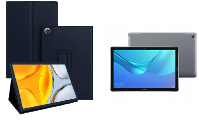 Чехол-подставка CRAYTON для Huawei MediaPad M5 10, M5 Lite 10 – стиль, защита и ручная сборка, цвет Синий тм