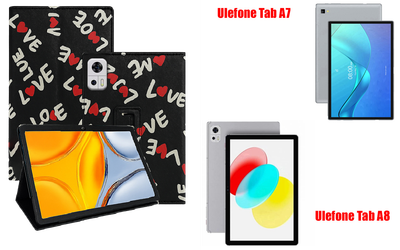 Чехол-подставка CRAYTON для Ulefone Tab A7, Tab A8 – стиль, защита и ручная сборка, цвет Лав