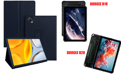 Чехол-подставка CRAYTON для DOOGEE R10, DOOGEE R20 – стиль, защита и ручная сборка, цвет Синий тм