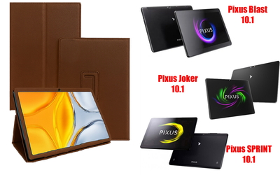 Чохол-підставка CRAYTON для Pixus Blast 10.1, Joker 10.1, SPRINT 10.1 – стиль, захист і ручна збірка, колір Коричневий св