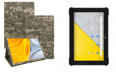 Чехол-подставка CRAYTON для Archos T101X – стиль, защита и ручная сборка, цвет Пиксель М14