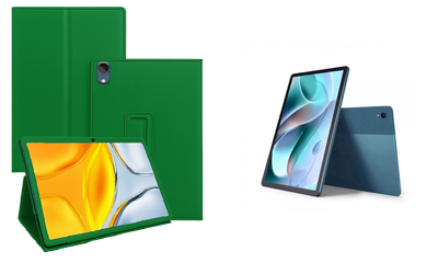 Чехол-подставка CRAYTON для Motorola Moto Tab G70 – стиль, защита и ручная сборка, цвет Зеленый тм