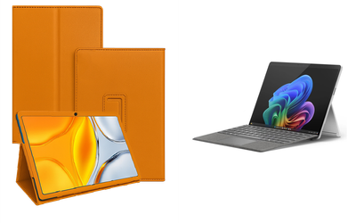 Чехол-подставка CRAYTON для Microsoft Surface 11 pro Copilot+ – стиль, защита и ручная сборка, цвет Оранжевый