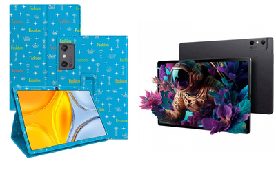 Чехол-подставка CRAYTON для ZTE Nubia Pad 3D – стиль, защита и ручная сборка, цвет Фэшн синий