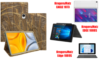 Чехол-подставка CRAYTON для Kruger&Matz EAGLE 1073, EDGE 1088S, Edge 1089S – стиль, защита и ручная сборка, цвет Камыш