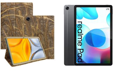Чехол-подставка CRAYTON для Realme Pad 10.4 – стиль, защита и ручная сборка, цвет Камыш