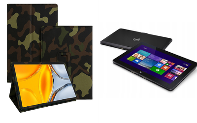Чехол-подставка CRAYTON для Dell Venue 11 Pro 5130, 7130, 7139, 7140, 7145 – стиль, защита и ручная сборка, цвет Хаки тм