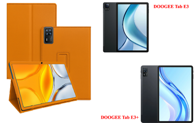 Чехол-подставка CRAYTON для DOOGEE Tab E3, DOOGEE Tab E3+ – стиль, защита и ручная сборка, цвет Оранжевый