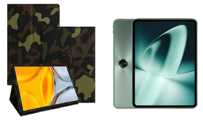 Чехол-подставка CRAYTON для OnePlus Pad, Pad 2, Pad Go, Pad Pro – стиль, защита и ручная сборка, цвет Хаки тм