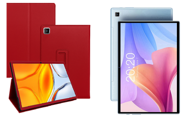 Чехол-подставка CRAYTON для Teclast P20, P20 HD, P20S – стиль, защита и ручная сборка, цвет Красный