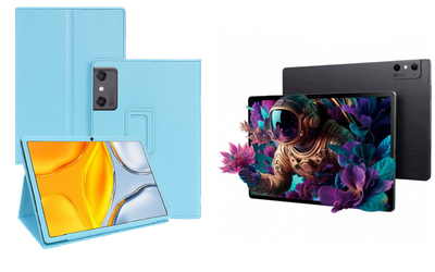 Чехол-подставка CRAYTON для ZTE Nubia Pad 3D – стиль, защита и ручная сборка, цвет Голубой