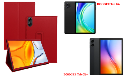 Чохол-підставка CRAYTON для DOOGEE Tab G6, DOOGEE Tab G6+ – стиль, захист і ручна збірка, колір Червоний