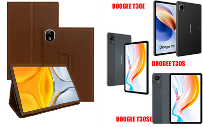 Чехол-подставка CRAYTON для DOOGEE T30E, T30S, T30SE – стиль, защита и ручная сборка, цвет Коричневый св