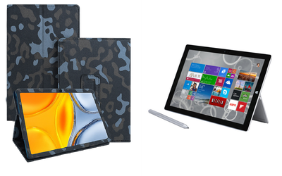 Чехол-подставка CRAYTON для Microsoft Surface Pro 2, Pro 3, Pro 4 – стиль, защита и ручная сборка, цвет Хаки зима