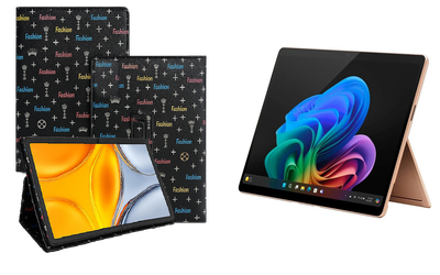 Чехол-подставка CRAYTON для Microsoft Surface Pro 10, Pro 11, Pro 11 X Elite – стиль, защита и ручная сборка, цвет Фэшн черный