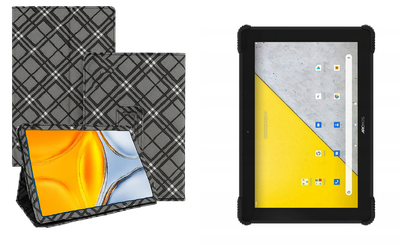 Чехол-подставка CRAYTON для Archos T101X – стиль, защита и ручная сборка, цвет Клетка
