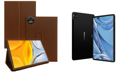 Чехол-подставка CRAYTON для DOOGEE T20 Ultra – стиль, защита и ручная сборка, цвет Коричневый св