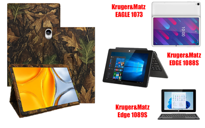 Чехол-подставка CRAYTON для Kruger&Matz EAGLE 1073, EDGE 1088S, Edge 1089S – стиль, защита и ручная сборка, цвет Клен