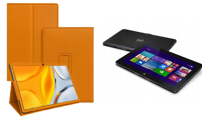 Чехол-подставка CRAYTON для Dell Venue 11 Pro 5130, 7130, 7139, 7140, 7145 – стиль, защита и ручная сборка, цвет Оранжевый