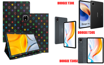 Чехол-подставка CRAYTON для DOOGEE T30E, T30S, T30SE – стиль, защита и ручная сборка, цвет Л черный