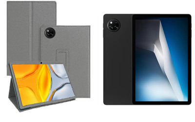 Чехол-подставка CRAYTON для DOOGEE Tab A9 Pro+ – стиль, защита и ручная сборка, цвет Серый тм