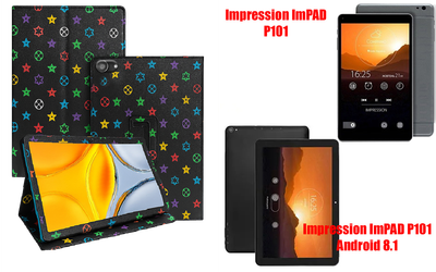 Чехол-подставка CRAYTON для Impression ImPad P101, ImPAD P101 Android 8.1 – стиль, защита и ручная сборка, цвет Л черный