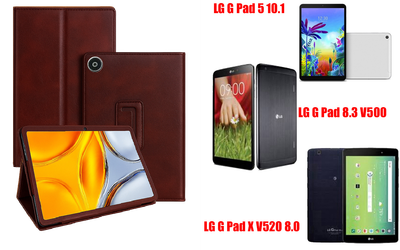 Чохол-підставка CRAYTON для LG G Pad 5 10.1, Pad 8.3, Pad X 8.0 – стиль, захист і ручна збірка, колір Карміновий