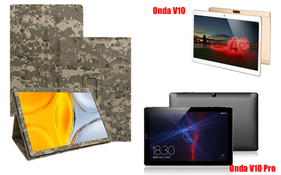 Чехол-подставка CRAYTON для Onda V10, V10 Pro – стиль, защита и ручная сборка, цвет Пиксель М14