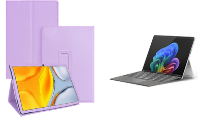 Чехол-подставка CRAYTON для Microsoft Surface 11 pro Copilot+ – стиль, защита и ручная сборка, цвет Фиолетовый