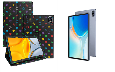 Чехол-подставка CRAYTON для Ulefone Tab W10 – стиль, защита и ручная сборка, цвет Л черный