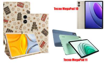 Чехол-подставка CRAYTON для Tecno MegaPad 10, MegaPad 11 – стиль, защита и ручная сборка, цвет Л белый