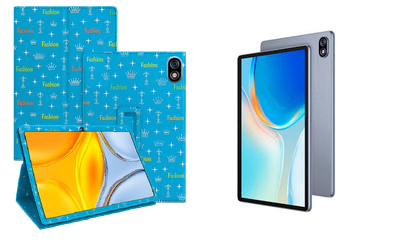 Чехол-подставка CRAYTON для Ulefone Tab W10 – стиль, защита и ручная сборка, цвет Фэшн синий
