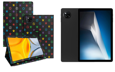 Чехол-подставка CRAYTON для DOOGEE Tab A9 Pro+ – стиль, защита и ручная сборка, цвет Л черный