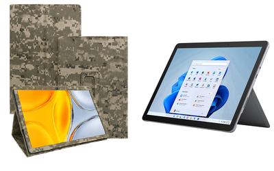 Чехол-подставка CRAYTON для Microsoft Surface Go, Go 2, Go 3 – стиль, защита и ручная сборка, цвет Пиксель М14