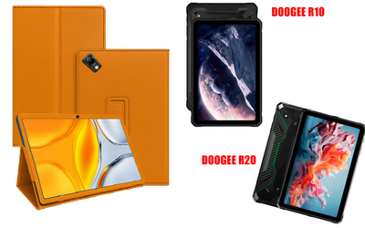 Чехол-подставка CRAYTON для DOOGEE R10, DOOGEE R20 – стиль, защита и ручная сборка, цвет Оранжевый
