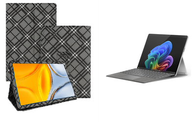 Чехол-подставка CRAYTON для Microsoft Surface 11 pro Copilot+ – стиль, защита и ручная сборка, цвет Клетка