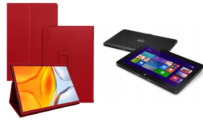 Чехол-подставка CRAYTON для Dell Venue 11 Pro 5130, 7130, 7139, 7140, 7145 – стиль, защита и ручная сборка, цвет Красный