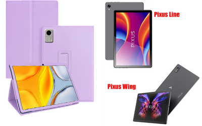 Чехол-подставка CRAYTON для Pixus Line, Pixus Wing – стиль, защита и ручная сборка, цвет Фиолетовый