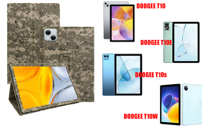Чехол-подставка CRAYTON для DOOGEE T10, T10E, T10s, T10W – стиль, защита и ручная сборка, цвет Пиксель М14