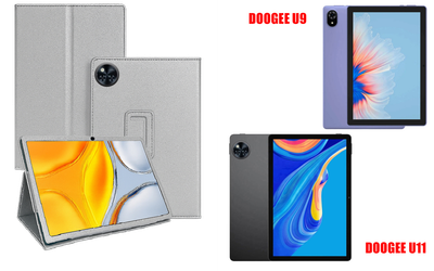 Чехол-подставка CRAYTON для DOOGEE U9, DOOGEE U11 – стиль, защита и ручная сборка, цвет Серебро